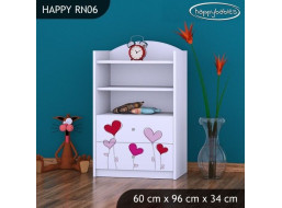 Detský úložný regál LOVE - TYP 6 - NÍZKY