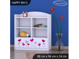 Detský úložný regál LOVE - TYP 13 - NÍZKY