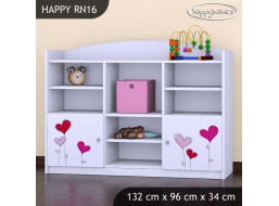 Detský úložný regál LOVE - TYP 16 - NÍZKY