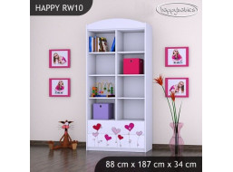 Detský úložný regál LOVE - TYP 10 - VYSOKÝ