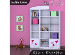Detský úložný regál LOVE - TYP 16 - VYSOKÝ