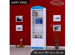 Detský úložný regál HAPPY bez motívu - TYP 6 - VYSOKÝ