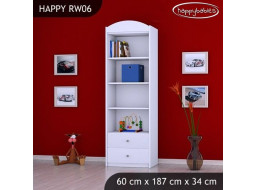 Detský úložný regál HAPPY bez motívu - TYP 6 - VYSOKÝ