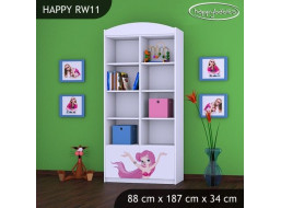 Detský úložný regál Malá morská víla - TYP 11 - VYSOKÝ