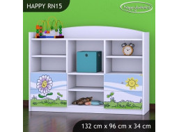Detský úložný regál Palouček - TYP 15 - NÍZKY