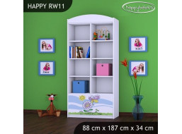 Detský úložný regál Palouček - TYP 11 - VYSOKÝ