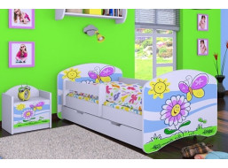 Detská posteľ so šuplíkom 180x90cm VESELÝ PSÍK