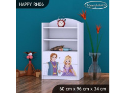 Detský úložný regál PRINC A PRINCEZNA - TYP 6 - NÍZKY