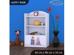 Detský úložný regál PRINC A PRINCEZNA - TYP 8 - NÍZKY
