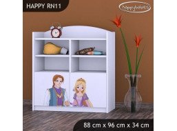 Detský úložný regál PRINC A PRINCEZNA - TYP 11 - NÍZKY