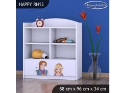 Detský úložný regál PRINC A PRINCEZNA - TYP 13 - NÍZKY