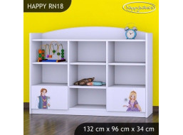 Detský úložný regál PRINC A PRINCEZNA - TYP 18 - NÍZKY