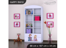 Detský úložný regál PRINC A PRINCEZNA - TYP 10 - VYSOKÝ