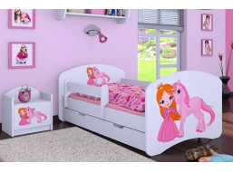 Detská posteľ so šuplíkom 180x90cm VESELÝ PSÍK