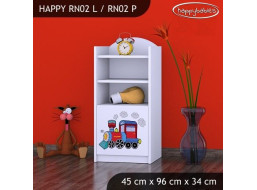 Detský úložný regál SUPER LOKOMOTIVA - TYP 2 - NÍZKY