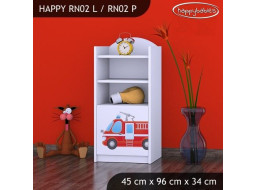 Detský úložný regál HASIČI - TYP 2 - NÍZKY