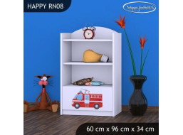 Detský úložný regál HASIČI - TYP 8 - NÍZKY