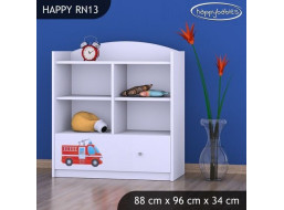 Detský úložný regál HASIČI - TYP 13 - NÍZKY
