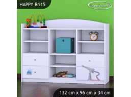 Detský úložný regál HASIČI - TYP 15 - NÍZKY
