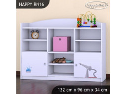 Detský úložný regál HASIČI - TYP 16 - NÍZKY