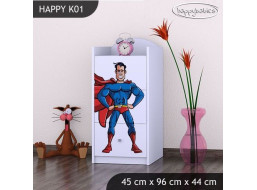 Detská komoda SUPERMAN - TYP 1