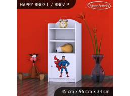 Detský úložný regál SUPERMAN - TYP 2 - NÍZKY