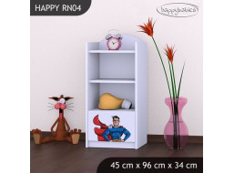 Detský úložný regál SUPERMAN - TYP 4 - NÍZKY