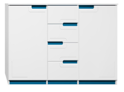 Komoda - BOSTON TYP C - tmavo modrá