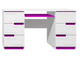 Písací stôl - BOSTON TYP B - tmavofialová