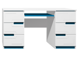 Písací stôl - BOSTON TYP B - tmavo modrá