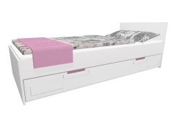 Detská posteľ so zásuvkou - BOSTON 200x90 cm - ružová