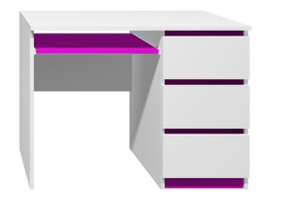 Písací stôl - CITY TYP A - tmavo fialová