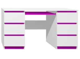 Písací stôl - CITY TYP B - tmavofialová