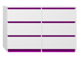 Komoda - CITY TYP D - tmavofialová