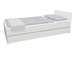Detská posteľ so zásuvkou - CITY 200x90 cm - biela