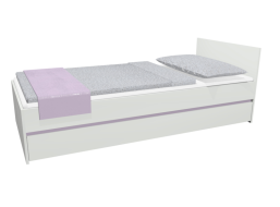 Detská posteľ so zásuvkou - CITY 200x90 cm - fialová