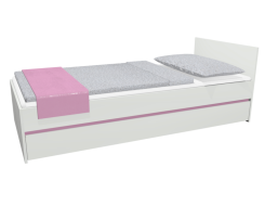 Detská posteľ so zásuvkou - CITY 200x90 cm - ružová