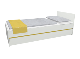 Detská posteľ so zásuvkou - CITY 200x90 cm - žltá
