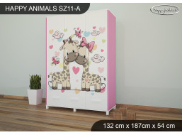 Detská skriňa Zamilovaní Žirafa - TYP 11A
