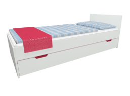 Detská posteľ so zásuvkou - MODERN 200x90 cm - červená