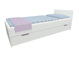 Detská posteľ so zásuvkou - MODERN 200x90 cm - fialová
