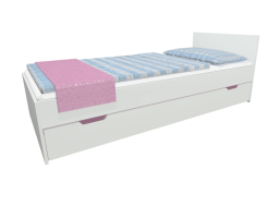 Detská posteľ so zásuvkou - MODERN 200x90 cm - ružová