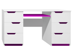 Písací stôl - MODERN TYP B - tmavofialová