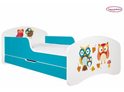 Detská posteľ so zásuvkou sovie RODINKA