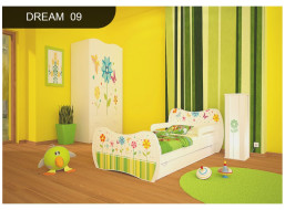 Detská posteľ so zásuvkou 160x80cm ROZKVITNUTÁ LÚKA + matrace ZADARMO!