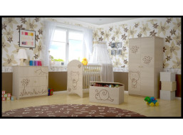 Detská izba s výrezom MÉĎA prírodnou náhľad