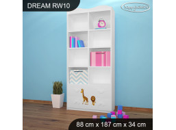 Detský úložný regál - SAFARI PÁRTY - TYP 10 - VYSOKÝ