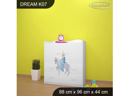 Detská komoda ĽADOVÁ PRINCEZNÁ - TYP 7