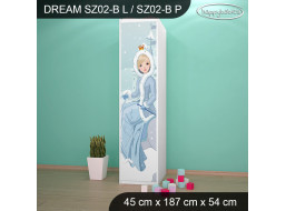 Detská skriňa ĽADOVÁ PRINCEZNA - TYP 2B