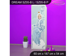 Detská skriňa ĽADOVÁ PRINCEZNÁ - TYP 5B